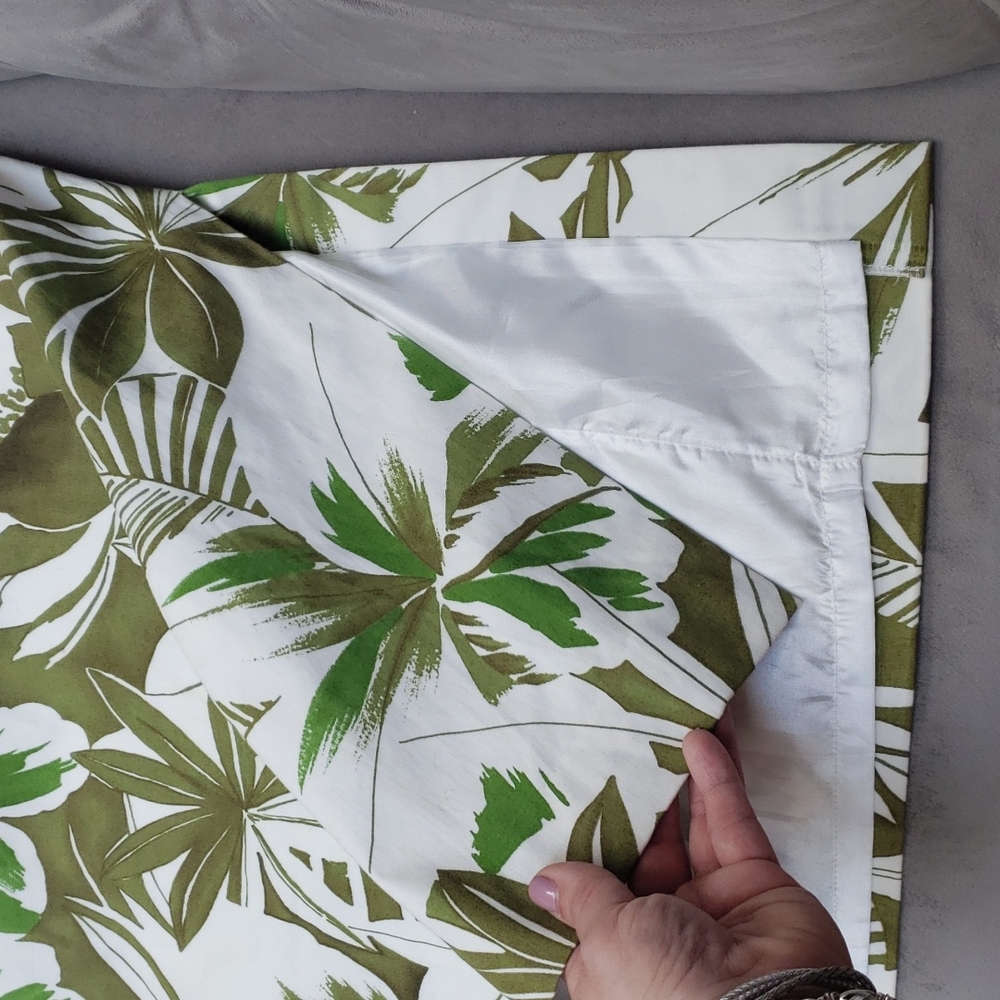 Willie Smith Strapless Tropical Dress  Size 8 White with Green Floral - Picture 12 of 12